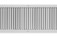 Ventilation grilles, made of sheet steel, with individually adjustable, vertical blades