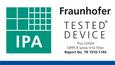 Fraunhofer IPA Label für TROX MFPCR Filter