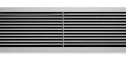 Grilles de ventilation en aluminium, avec ailettes de diffusion horizontales réglables individuellement